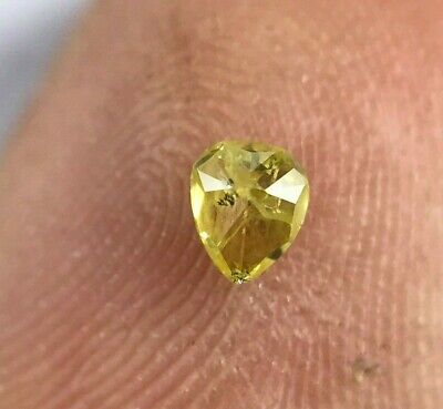 Naturel Diamant 0.18Ct or Jaune Scintillant Poire Modifié Brillant Cut pour Gif
