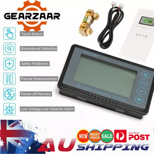 BEST 500A Battery Monitor Caravan RV LCD Alarm Tester Capacity Display Lithium