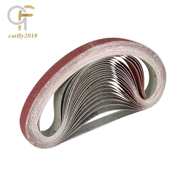 24 Pcs 1" × 30" 60 80 120 150 240 400 Grit Aluminum Oxide Belt Sanding Belts New