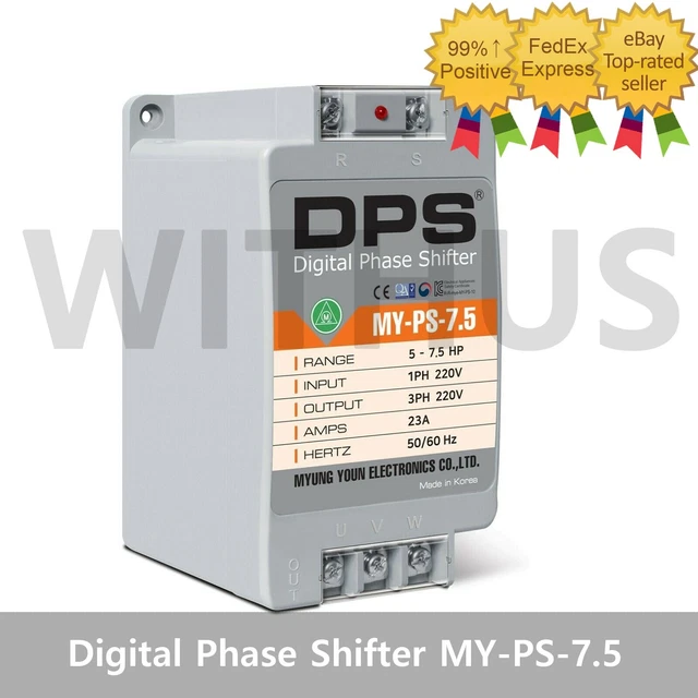 Digital Phase Shifter MY-PS-10 1 Phase to 3 Phase Converter 200-240V Motor