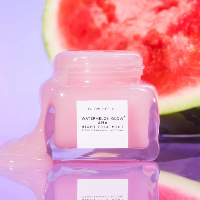 Glow Recipe Watermelon Glow AHA Powerful Night Treatment 80ml with spoon
