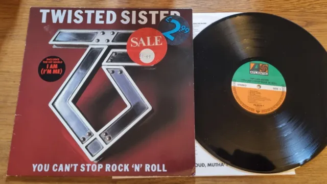 Twisted Sister - You Can't Stop Rock N' Roll Atlantic Original 1983 LP Glam Hard