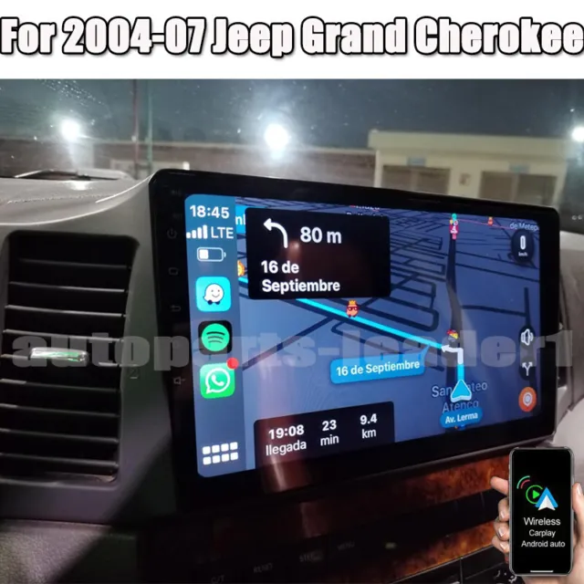 For Jeep Grand Cherokee 2004-2007 Carplay Android 13 Car Stereo Radio GPS Navi