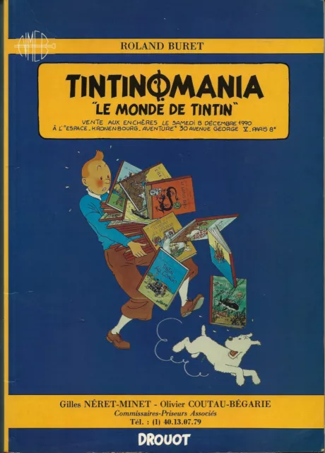 Rare Eo 1990 Catalogue De Vente Drouot Hergé Tintinomania - Le Monde De Tintin