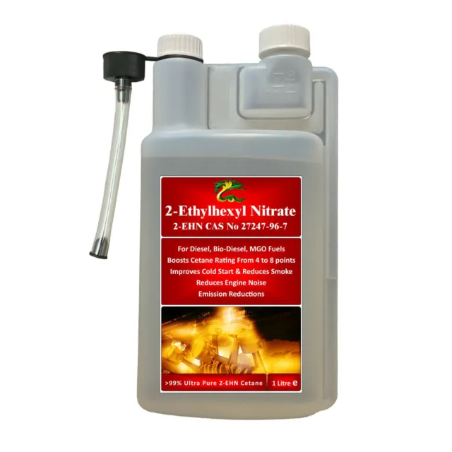 HYDRA Fuel 2 EHN 2 Ethylhexyl Nitrate Cetane Enhancer Fuel Additive 1L
