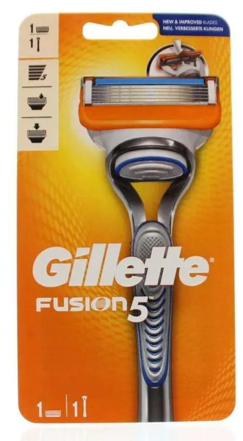 Gillette Fusion5 Rasoio Rasatura Per Uomo 5 Lame , Dispositivo + Lama - 1 Pezzo