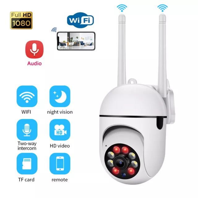 360° 1080p HD Wireless Wifi Network Camera Outdoor Monitoring Smart Security Cam