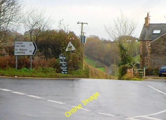 Photo 6x4 Road from Rudry to Lisvane and St Mellons Viewed from near the  c2011