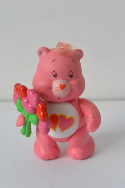 Care Bears Poseable Figure - Bisounours - Love-a-lot Bear Complete Kenner (C171)