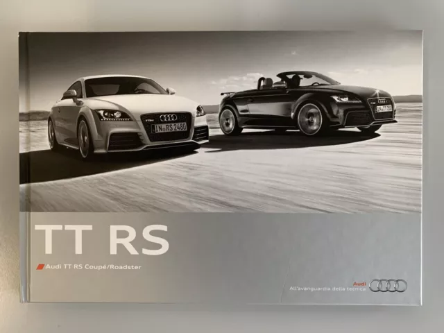 Audi Tt Rs Coupe’ Roadster Hardcover Brochure Prospekt Catalogo 2010 Italiano