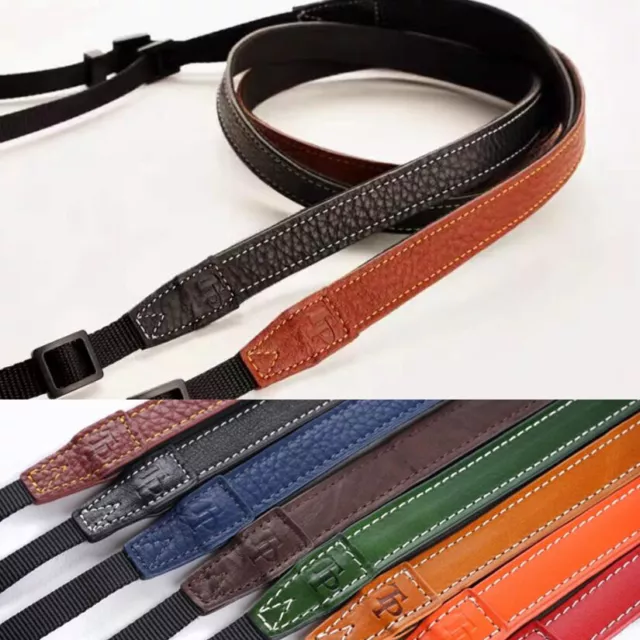 Handmade Genuine Real Leather Camera Shoulder Neck Strap for EVIL FILM Camera