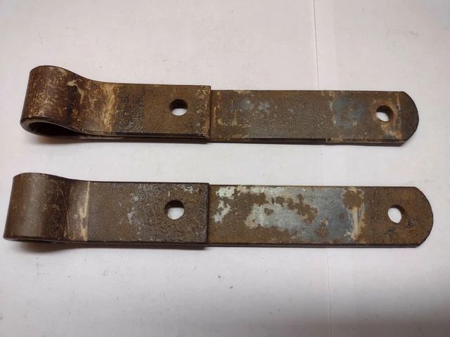 Primitive Antique Hand Forged Barn Door Strap Hinge Gate Iron 8 1/2" Long ***