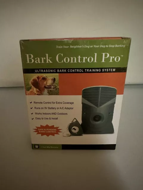 Good Life Bark Control Pro® Ultrasonic Anti-Barking Device Indoor Outdoor New