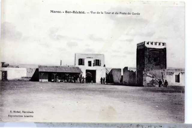 Ber Rechid Post Of Guard Morocco CPA Postcard 445