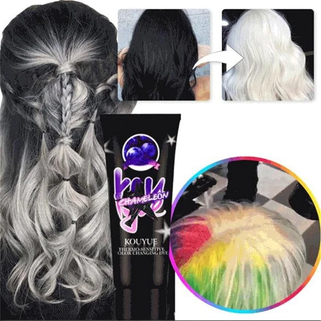 Thermo Sensing Safe Hairdressing Thermochromic Color Salon Hair Dye Cream