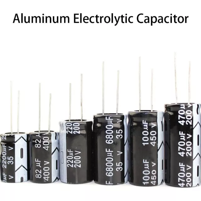 Aluminium kondensator Elektr yro lytisch 2.2uF bis 4700uF 6,3 V bis 450V