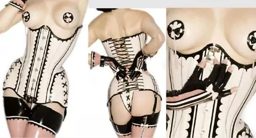 Corset Bustier Sexy Latex Gothique