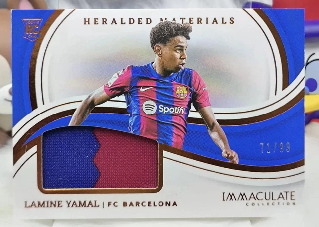 2023-24 PANINI IMMACULATE Lamine Yamal RC Rookie Heralded Patch 
