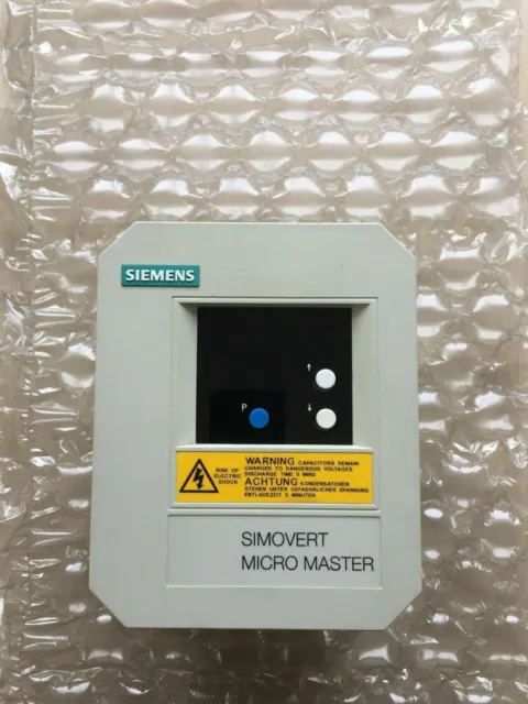 Siemens Simovert MicroMaster 6SE3012-0BA00, 230V 1/2HP 370W Variable Speed Drive