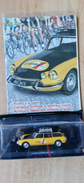 Voiture Miniature Collection 1/43 Citroen Ds Id19 Break Europe1 Tour De France