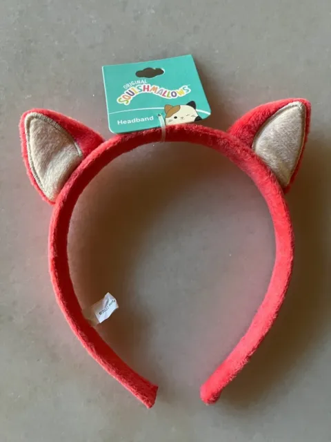 NEW! Squishmallows Fifi The Fox Plush Ears Headband