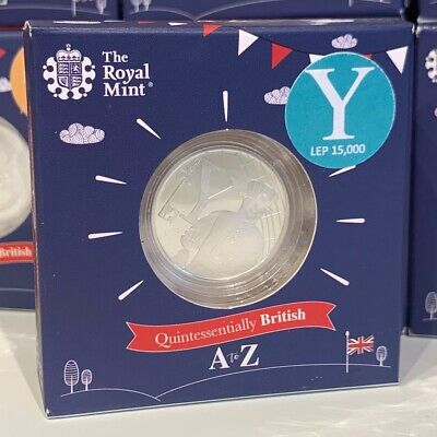 Yeoman Warder UK Royal Mint 2018  Alphabet A-Z 10p  Silver Proof Letter Y 