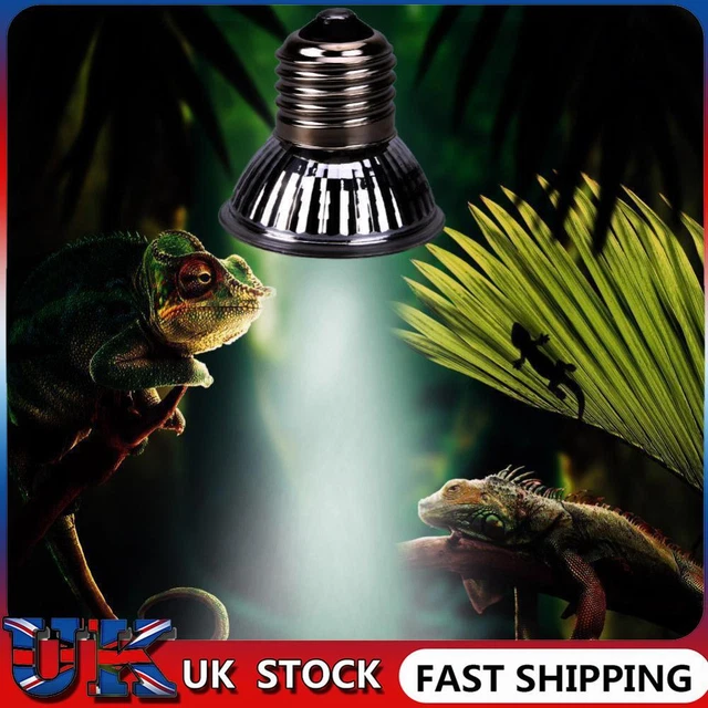 25/50/75W Reptile Box Heating Lamp UVA+UVB 3.0 Alloy Pet Products (50W) ❀
