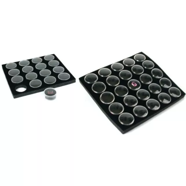 2 Pcs Gem Jar Insert Pad For Jewelry Displays, 16 (1 3/8" ) & 25(1" )