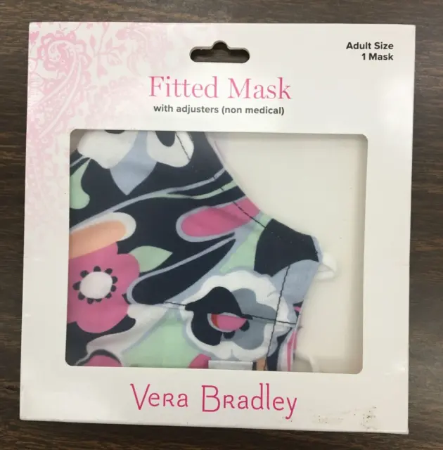Máscaras ajustadas Vera Bradley con ajustadores 2 cuotas mariposa por y mod cachemira NUEVAS