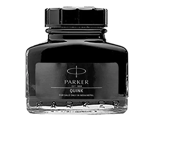Parker Quink Pluma Tinta Negro Botella 30ML De India