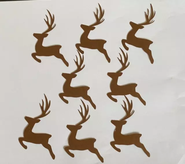 8 Sprungrentier Stanzschnitte, Hirsche, Hirsche, Waldtiere, Weihnachten, Rudolph
