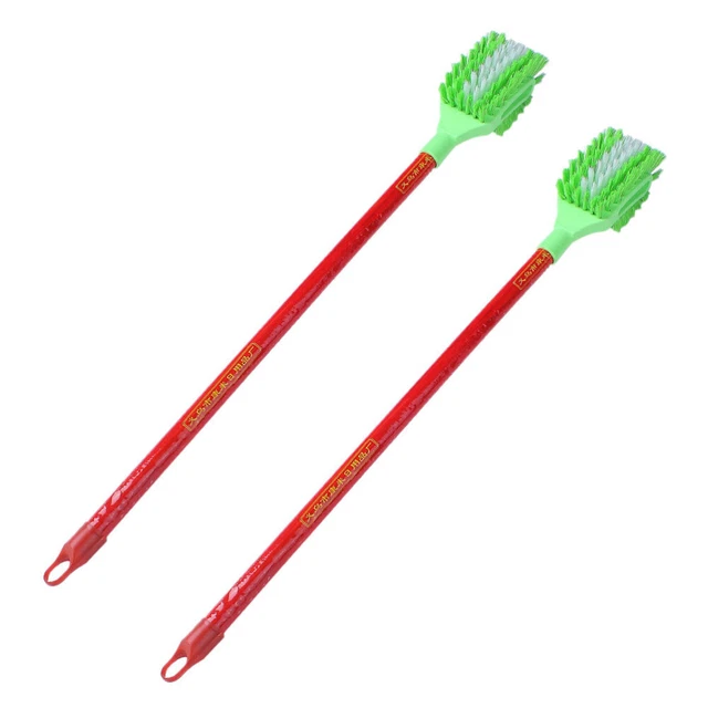 2 piezas cepillo de inodoro de baño cepillo de inodoro compacto cabeza cuadrada