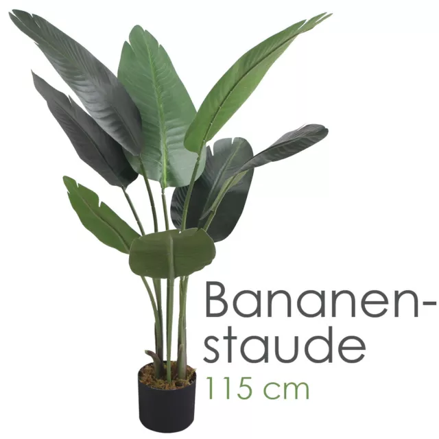 Bananenbaum Bananenstaude Kunstpflanze 115 cm Decovego