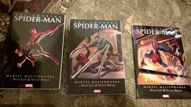 Marvel Masterworks Spider-Man 1-8 Complete Lot TPB Near Mint