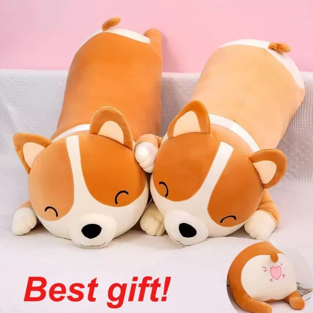 60cm Corgi Dog Big Giant Squishmallow Plush Toy Plushie Stuffed Animal Pillow