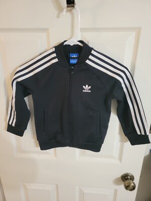 ADIDAS YOUTH ESSENTIALS Warm-Up 3-Stripes Track Jacket Black Youth M (5-6) $13.99 - PicClick