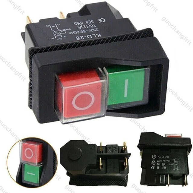 IP55 KLD28 KJD17 on-off switch for garden shredder motor switch ...