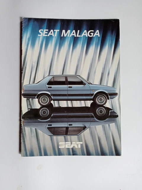 Depliant Brochure Seat Malaga Lingua Inglese
