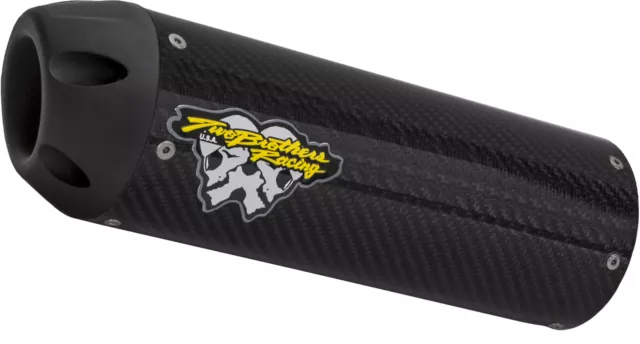 Two Brothers Racing Slip-On Hurricane Exhaust Carbon Fiber/Black 005-38604-HU