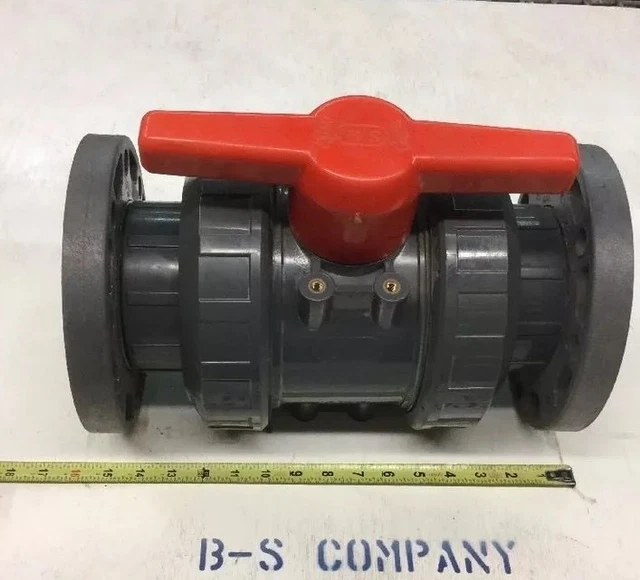 Valvola a sfera, 1 pz Valvola a sfera in PVC Doppia unione, for connettori di irrigazione adattatore for serbatoio di pesci d'acquario I.Dmetro da 20 mm a 50 mm (Colore
