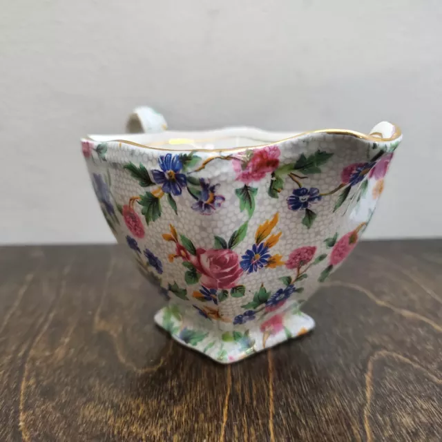 Royal Winton Grimwades Old Cottage Chintz Ascot Creamer Circa 1930s Pre 1960 Vtg 5