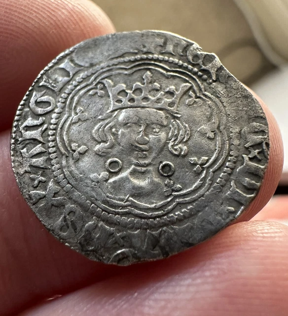 Very nice Henry VI Half Groat, Annulet issue , 1422-30, Calais .