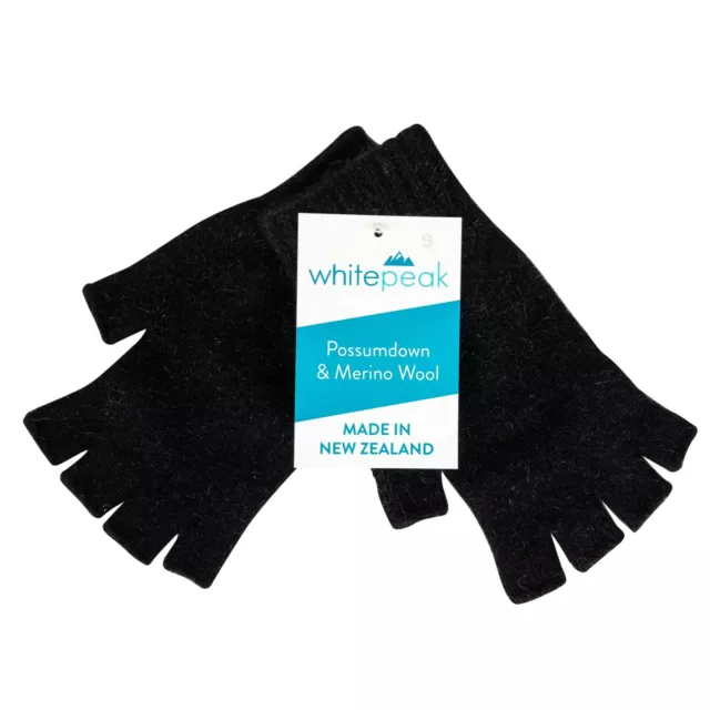 Genuine Possum and Merino Wool Blended Fingerless Gloves - Made in New Zealand