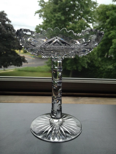 Antique ABP Brilliant Period Cut Glass Compote