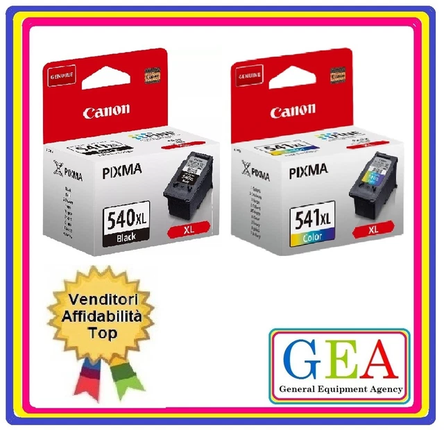 PG-540, PG-540L, PG-540XL, CL-541, CL-541XL, CANON ORIGINALI, New Box 2023