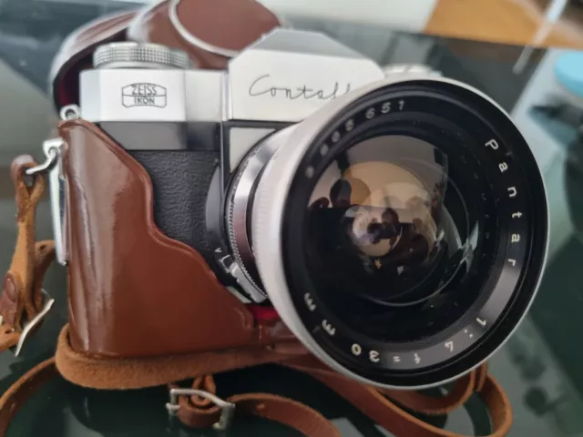 ZEISS IKON Contaflex Prima SLR Kamera Pantar 1,4/30mm + 2,8/45mm + Tasche