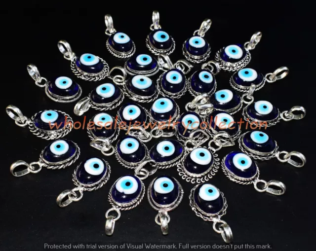 Evil Eye Gemstone Ethnic Handmade Pendant 1pcs Lot PWJC-4266