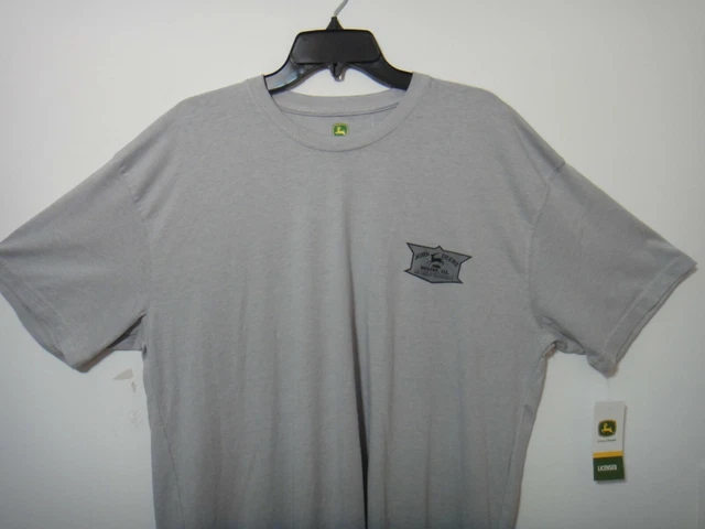 John Deere Men's Short Sleeve T-Shirt With Color Gray Size X-Large