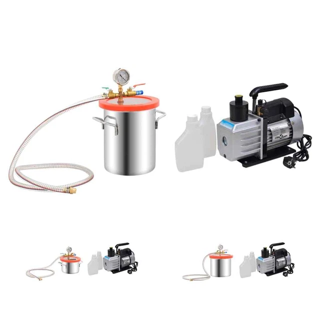 Camera a Vuoto con Pompa a 2 Stadi da 7,4 L Degassante Multi-Model vidaXL