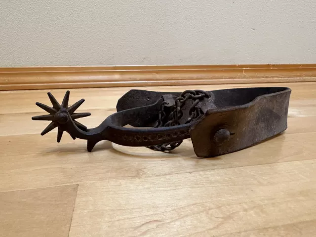 Very Early Vintage Iron Single Spur, Cowboy Boot Spur
